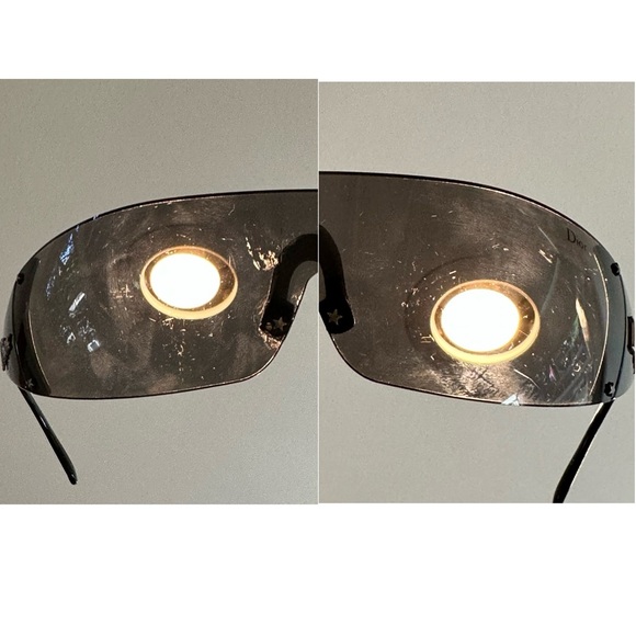 Dior Ski 5 RARE Vintage Y2K Rimless Shield Sunglasses in Black - Picture 16 of 16